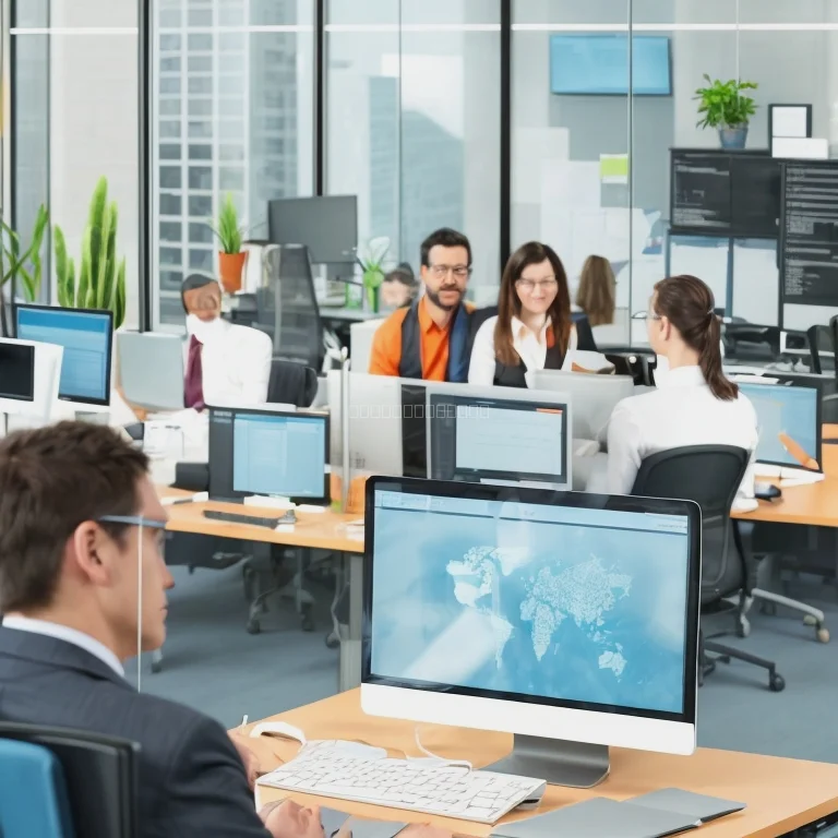 ITチームによるシステム検証風景